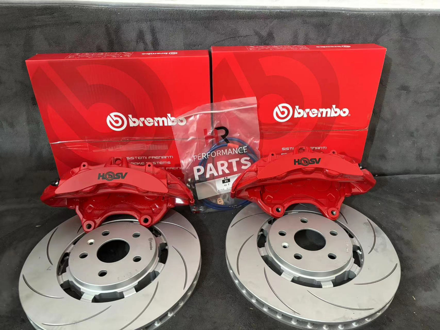 VF/VE Brembo 6POTS Front Brake kit-With Pads,lines and Discs