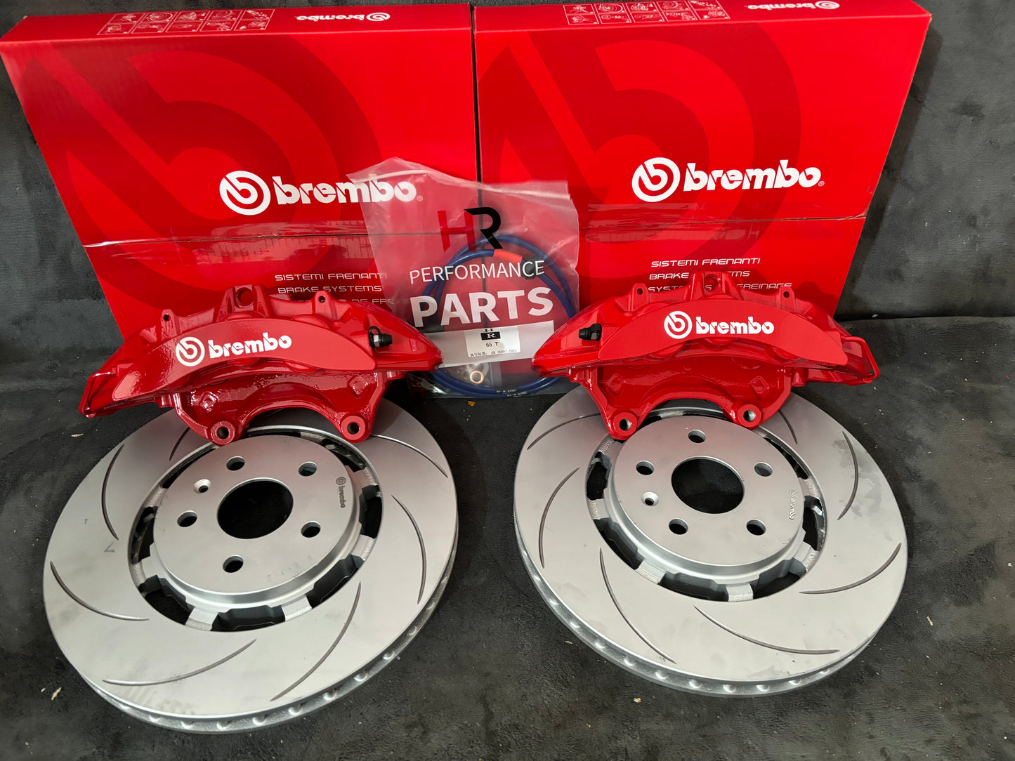 VF/VE Brembo 6POTS Front Brake kit-With Pads,lines and Discs